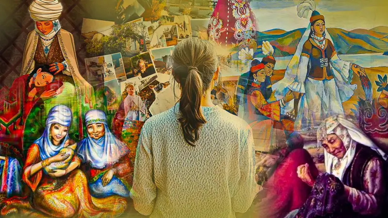 Что означают қыз, ене и бәйбіше?