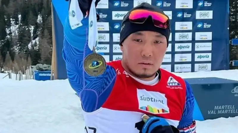 Ербол Хамитов пара биатлоннан әлем кубогы кезеңінде жеңімпаз атанды