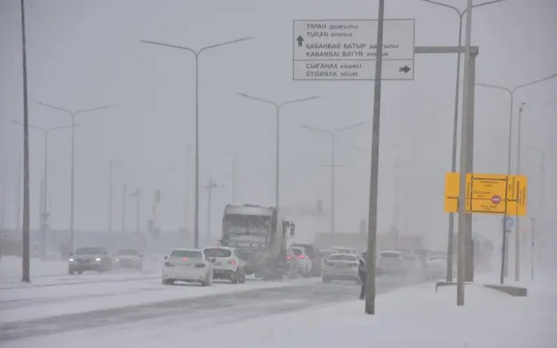 погода, боран, метель, дорога