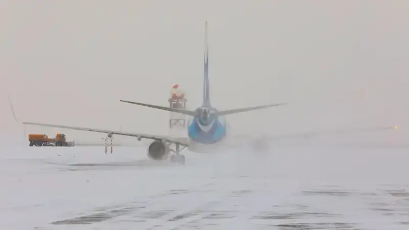 Weather conditions cause flight delays at Astana Airport