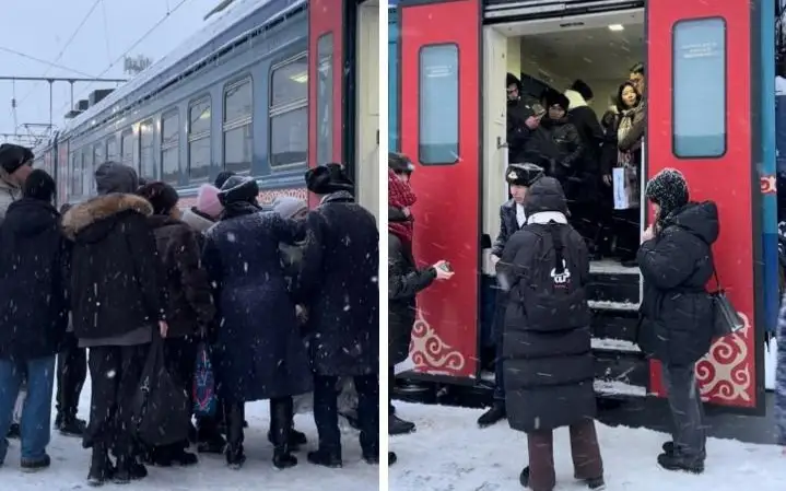 Застрявших из-за непогоды довезут на поездах до Астаны