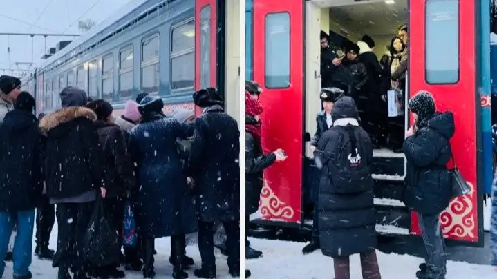 Qolaısyz aýa raıyna baılanysty poıyzdarda qosymsha oryndar uıymdastyryldy