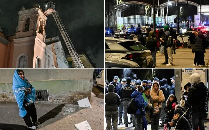 землетрясение в Неаполе