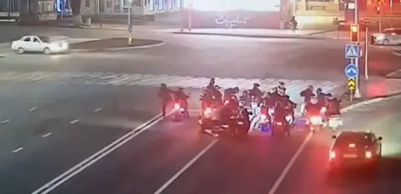 мопедшілер кортеж жасамақ болды