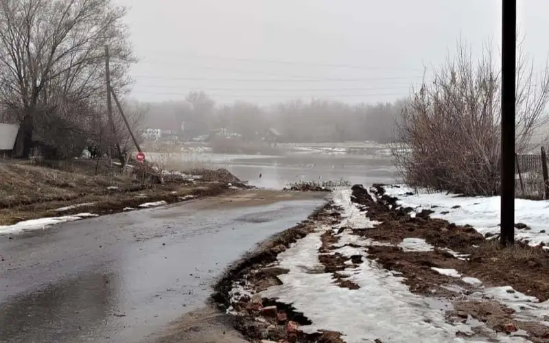 На 88 сантиметров поднялся уровень воды за сутки в реке Чаган в ЗКО