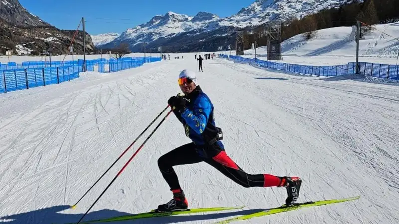 На престижном марафоне в Швейцарии выступил лыжник из Карагандинской области