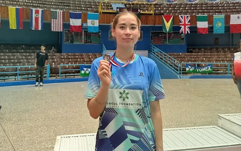 Казахстанская спортсменка завоевала «серебро» на турнире по бадминтону в Кубе