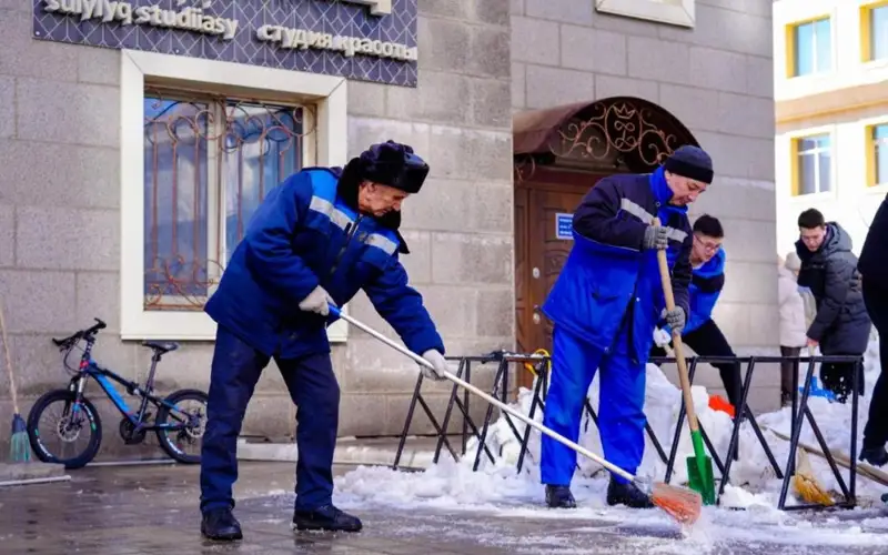 Жанару кунi: астанчане вышли на уборку своих дворов