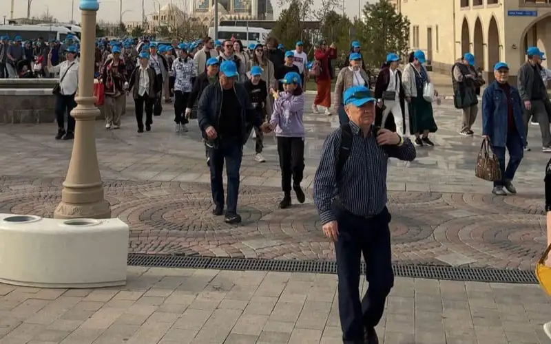 Түркістанға «Жібек жолы» халықаралық пойыз бағытымен 300 турист келді 