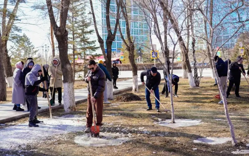 Тазару күні: весенняя уборка прошла в Астане