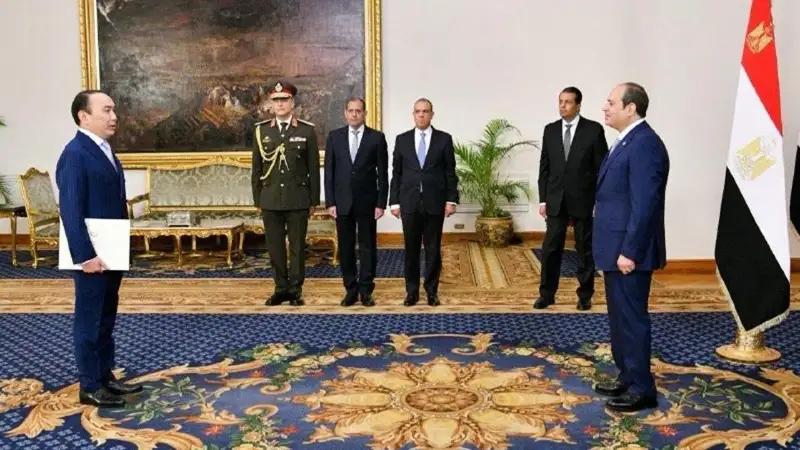 Қазақстан Елшісі Мысыр Президентіне сенім грамоталарын тапсырды