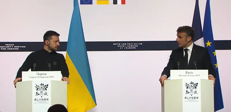 В Париже состоялась встреча Эммануэля Макрона и Владимира Зеленского