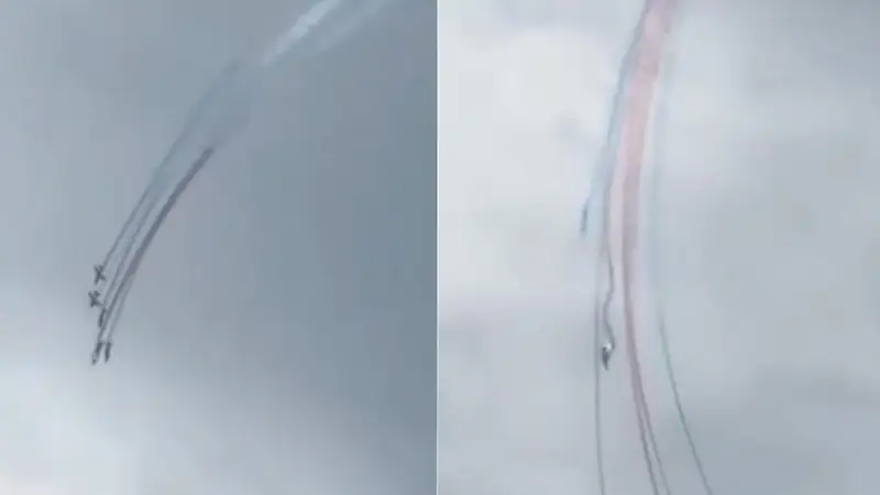 Франция осмонида иккита самолёт тўқнашиб кетди