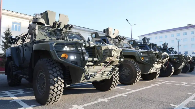 Ұлттық ұлан әскери техниканы шеруге  дайындап жатыр