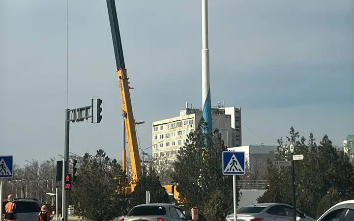 «Yntymaq» alańyndaǵy tý tuǵyrǵa ornatylǵan memlekettik tý ýaqytsha alyndy