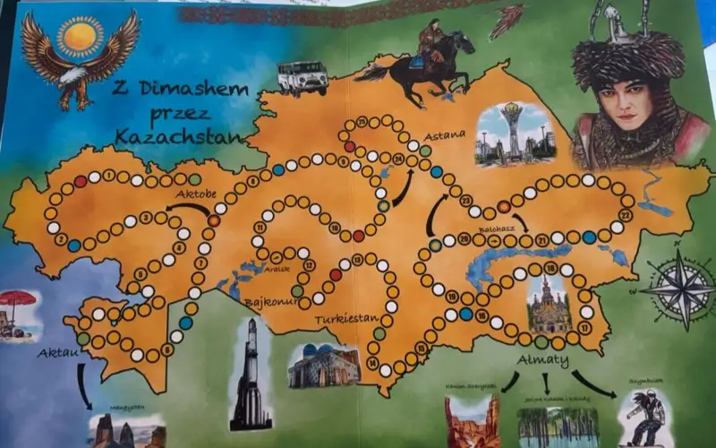 Димаштың Польшадағы жанкүйерлері Қазақстан туралы үстел ойынын құрастырды 