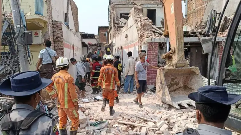 Мьянмадағы жер сілкінісі: мерт болғандар саны 1700-ге жетті