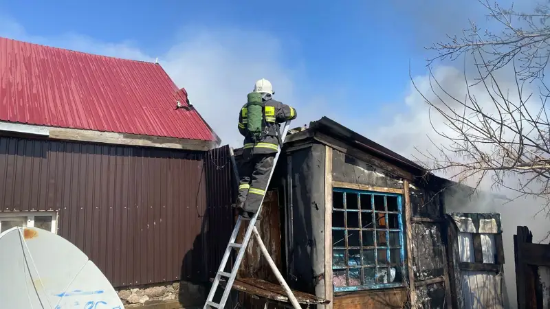 Баянауылдық өрт сөндірушілер әжесі мен екі немересін құтқарды