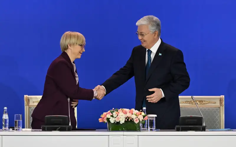 Касым-Жомарт Токаев и Наташа Пирц-Мусар приняли участие в казахско-словенском бизнес-форуме