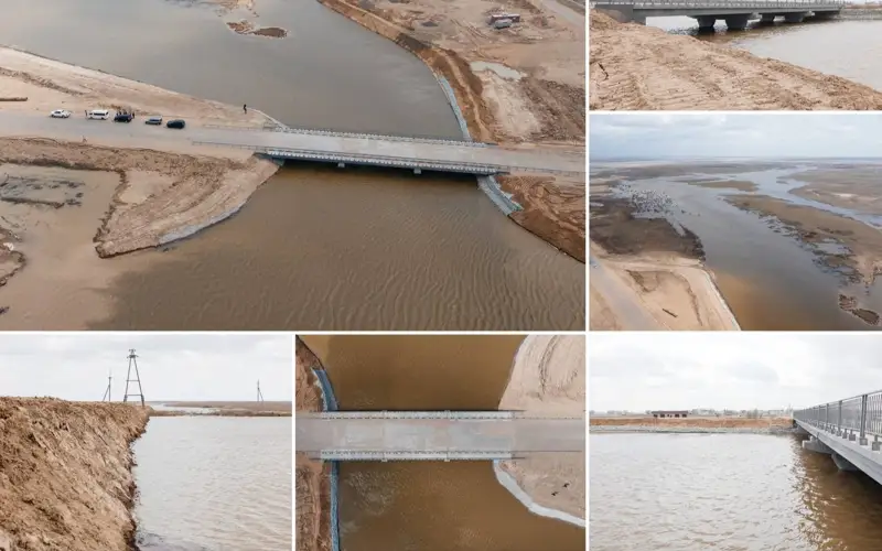 Уровень воды в реке Уил в Атырауской области снижается