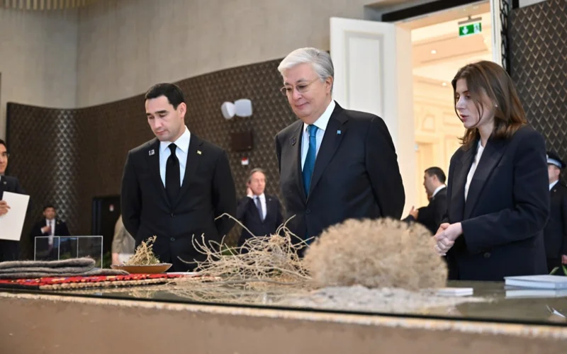 Ýchastnıkı sammıta «Tsentralnaıa Azııa – Evropeıskıı Soıýz» osmotrelı vystavký Aral Culture Summit