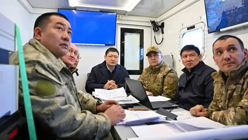 Берік Уәли су басу қаупі төнген ауылға барды