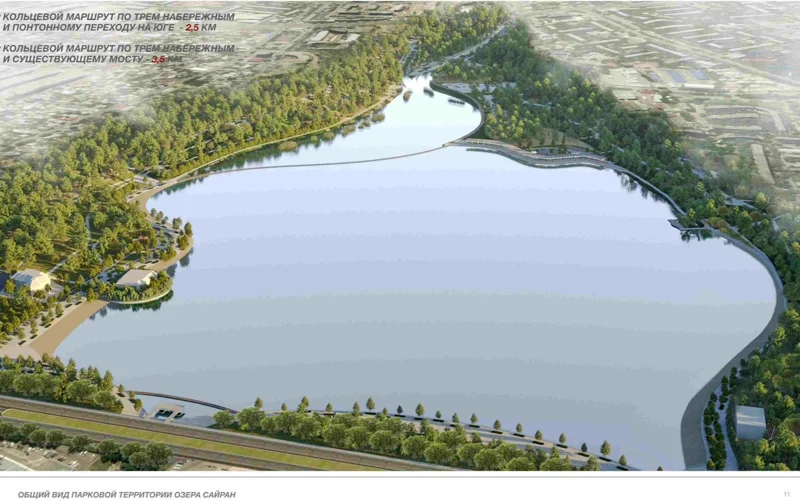 Ерболат Досаев Сайран көлін абаттандыру барысымен танысты