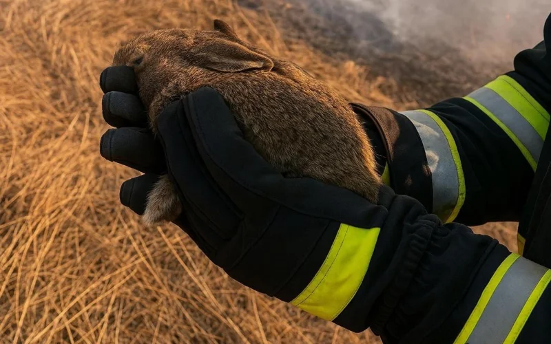 Спят зайчата: МЧС просит не сжигать сухую траву