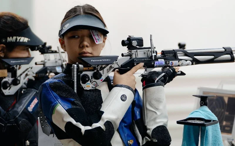 Kazakhstan’s Alexandra Le and Islam Satpayev Finish enter top 10 at ISSF Shooting World Cup stage