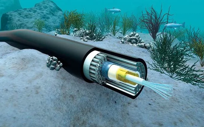 fiber-optic communication line