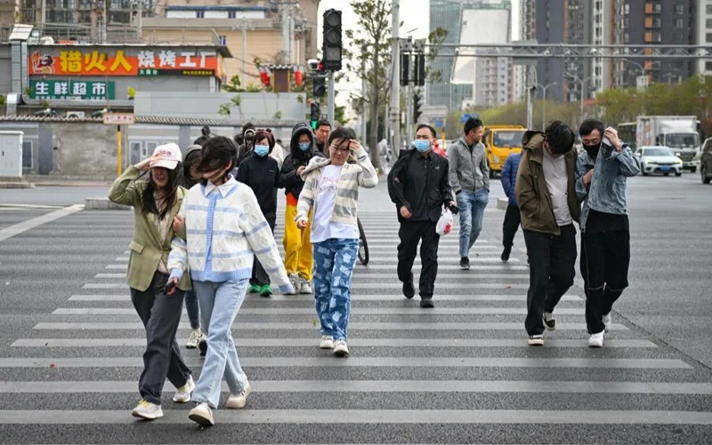ураган, сильный ветер в Китае