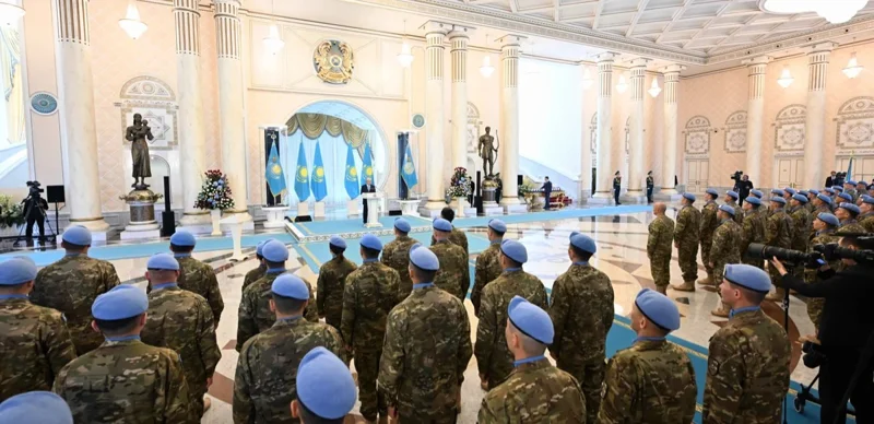 Қозоғистон илк бор мустақил равишда тинчликпарварлик миссиясини бошлади - Президент