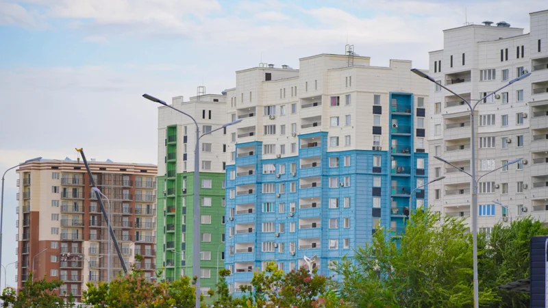 Многоэтажный дом, көпқабатты  үй ,Туркестан, Түркістан