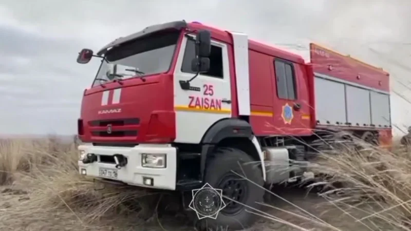 Пожар локализован в Зайсанском районе ВКО