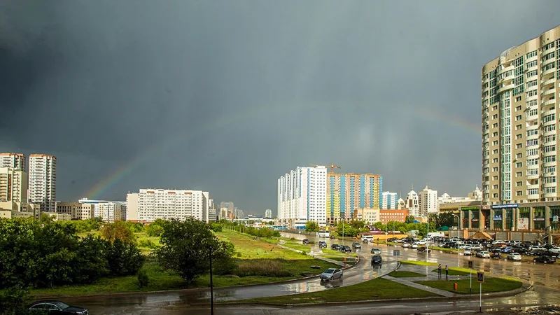 Астана после дождя Жаңбырдан кейінгі Астана