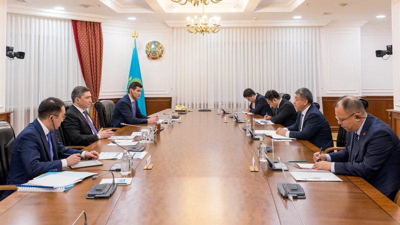 Oljas Bektenov CITIC Construction basshysy ıAn Tszıantsıanmen kezdesti