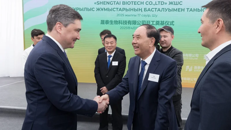 Премьер-министр ознакомился со  строительством промышленных объектов в Жамбылской области