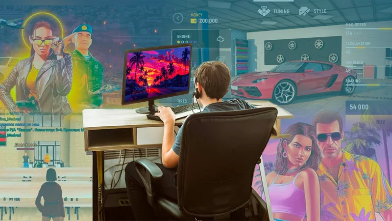 коллаж компьютерные игры