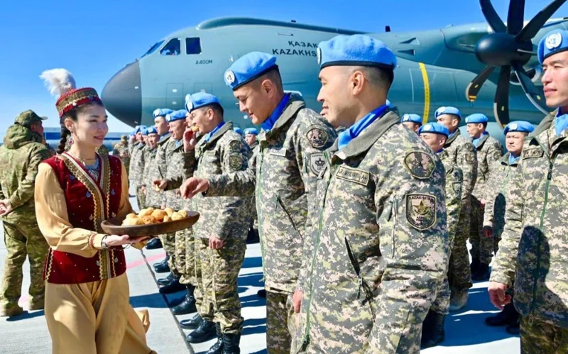 В Астану с Голанских высот прибыли военнослужащие первого миротворческого контингента