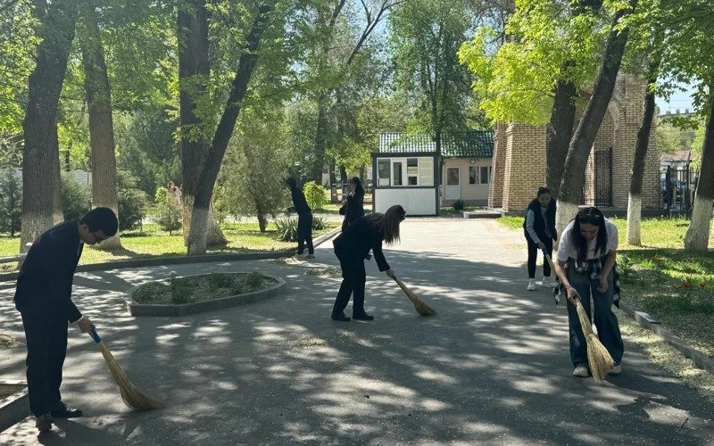 Taza Qazaqstan ecological campaign continues in Zhambyl region Taza Qazaqstan ecological campaign continues in Zhambyl region