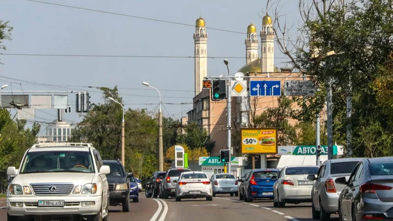 Doroga, transport, Almaty, Jol, kólik