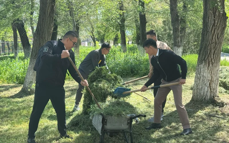 Экологическая акция «Таза Қазақстан» продолжается в Жамбылской области
