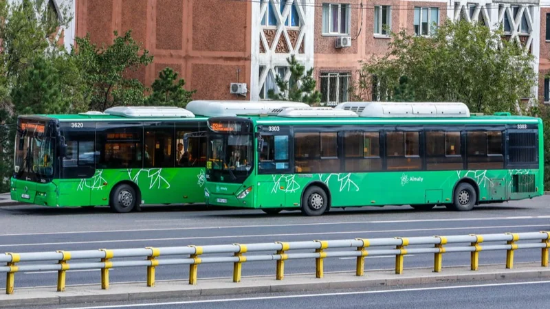 Дорога, транспорт, Алматы, Жол, көлік, автобус