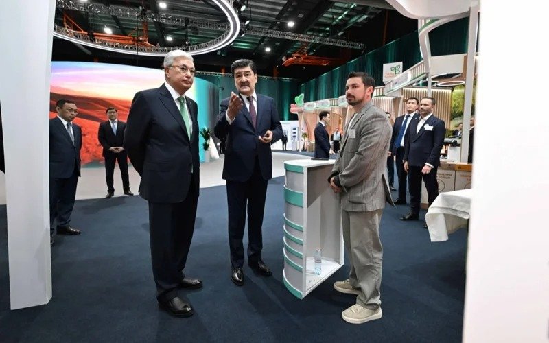 The Head of State visited an exhibition dedicated to the Taza Qazaqstan Eco Festival The Head of State visited an exhibition dedicated to the Taza Qazaqstan Eco Festival