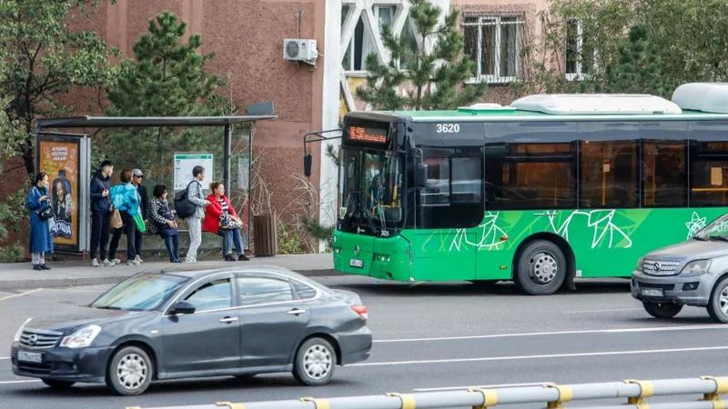 Дорога, транспорт, Алматы, Жол, көлік, автобус