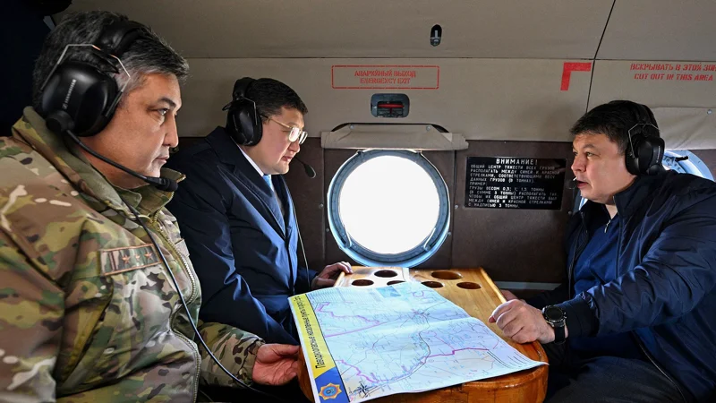 Канат Бозумбаев проинспектировал работу противопожарных служб в резервате «Семей орманы»