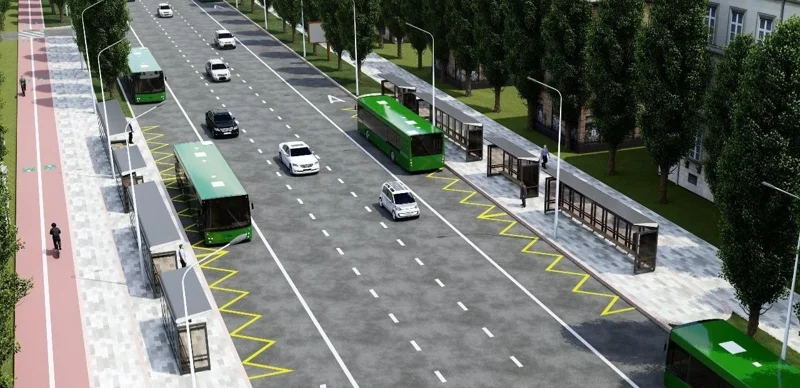 Как будет выглядеть BRT по улице Желтоксан в Алматы