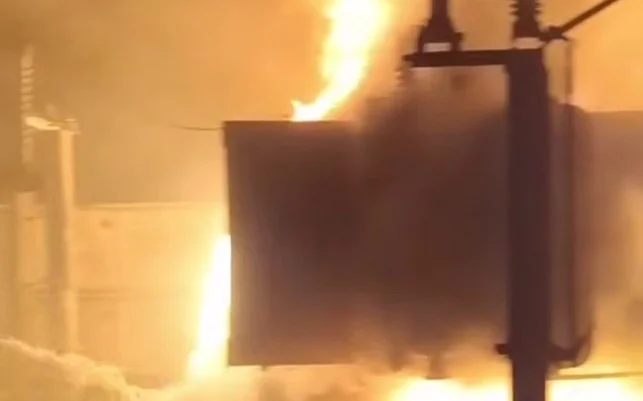 пожар и отключение света в Павлодаре