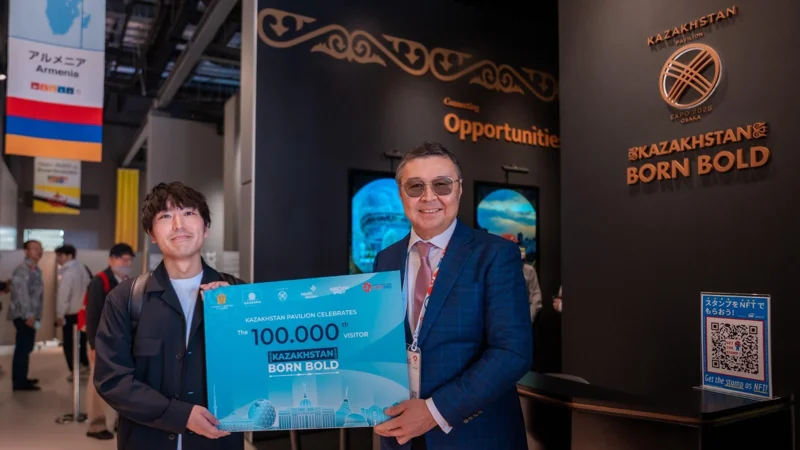 EXPO 2025: Qazaqstan pavılonynyń 100 myńynshy qonaǵy Túrkistanǵa sertıfıkat jeńip aldy 