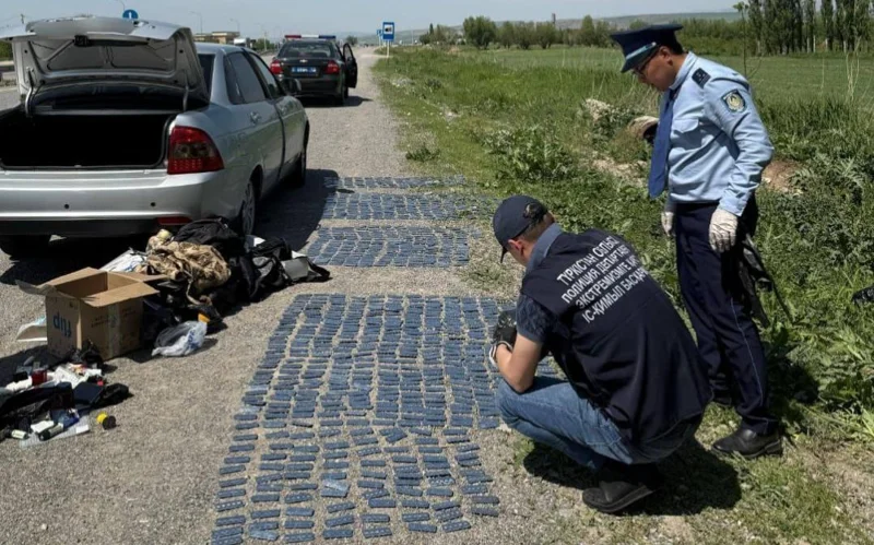 Túrkistan oblysynda polıtsııa 12 myńnan astam tramadol tabletkasyn tárkiledi 